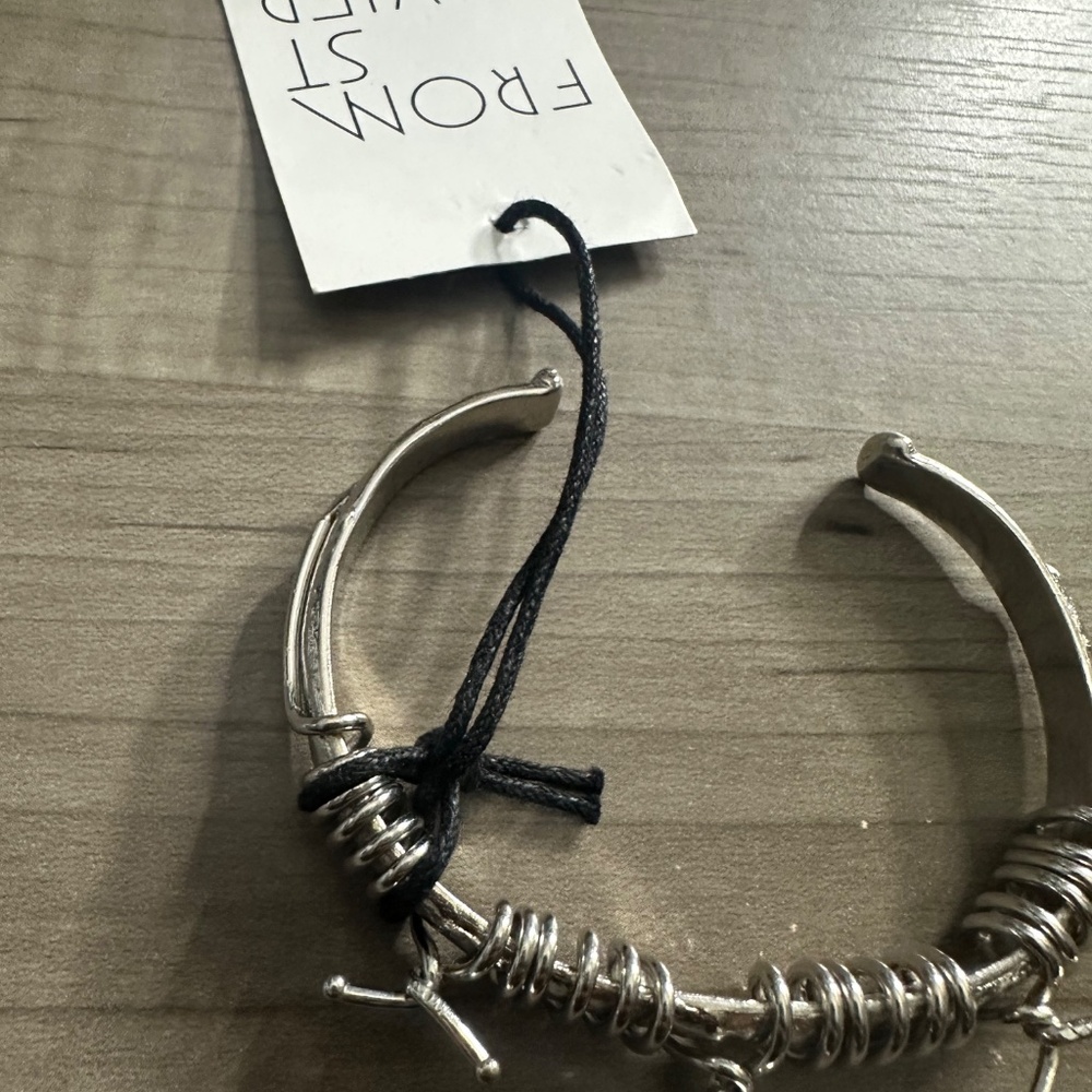 Silver Fine Wire Braided Cuff - image 4